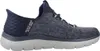 A side view of a blue Skechers Slip-Ins sneaker against a white background. Náhled obrázku produktu