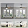 Collage of ceiling fan images showing different angles and features. Podgląd zdjęcia produktu