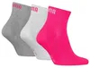 Puma PUMA UNI QUARTER PLAIN 3P MIDDLE GREY MELANGE / PINK Produktbild-Vorschau 2