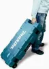 A person is pulling a teal Makita tool case with wheels. Anteprima dell’immagine prodotto