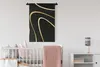 MuchoWow® Wandteppich Wandbehang Goldene Wellen auf Produktbild-Vorschau 2