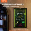 A neon writing board is displayed on a wall, with text and drawings on it. There are also bottles in a cabinet to the left. Náhľad obrázku produktu