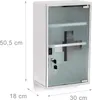 Relaxdays Medizinschrank XL,mEdelstahl, HBT:50,5x30x18cm, 3 Produktbild-Vorschau 4