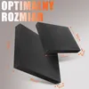 Two black balance pads are shown with dimensions indicated by orange lines and text. Produktbild-Vorschau