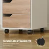 HOMCOM Caisson bureau mobile avec 3 tiroirs, meuble Voir les images du produit 6