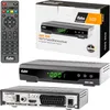 A product shot of a FUBA ODS 350 HDTV satellite receiver, its remote control, and its packaging. Voir les images du produit
