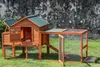 Hühnerstall aus Kiefernholz mit Auslauf, 210x78x100 cm, Produktbild-Vorschau 2