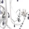 vidaXL Lustre Lampe suspendue cristal Lampe lustre blanc Voir les images du produit 4