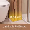 COSTWAY Schmaler Badezimmerschrank aus Holz, Nischenschrank Produktbild-Vorschau 4
