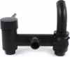 A black faucet assembly is shown against a white background. Produktbild-Vorschau