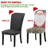 6 Stück Christmas Dining Stuhlbezüge, weicher Stoff Produktbild-Vorschau 15