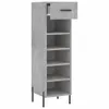 The Living Store Schuhschrank Betongrau 30x35x105 cm Produktbild-Vorschau 5