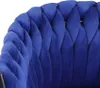 Fauteuil velours design avec accoudoirs cuisine salon Voir les images du produit 4