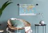MuchoWow® Wandteppich Wandbehang Weltkarte - Flagge - Produktbild-Vorschau 6