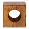 Wohnling Sheesham Massivholz Beistelltisch 35 x 35 cm Cube; Produktbild-Vorschau 3