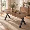 Table rectangulaire pour 4 à 6 personnes, table de salle à Voir les images du produit 1
