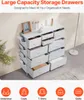 Commode en tissu VEVOR avec 10 tiroirs et boîtes de Voir les images du produit 3
