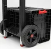 Close-up of a black Qbrick system pro cart 2.0 plus Box deTools on Wheels. Anteprima dell’immagine prodotto