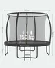 SONGMICS Trampolin Ø 305 cm mit Leiter + Netz + Stangen + Produktbild-Vorschau 2
