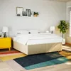 The Living Store Bettgestell ohne Matratze Creme 200x200 cm Produktbild-Vorschau 4