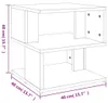 vidaXL Beistelltisch Betongrau 40x40x40 cm Holzwerkstoff Produktbild-Vorschau 7