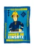 A blanket featuring the character Fireman Sam. Produktbild-Vorschau