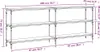 vidaXL Konzolový stôl čierny 200x29x75 cm Drevo Materiál Náhľad obrázku produktu 7