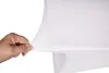 A hand is stretching a white, flexible fabric. Produktbild-Vorschau