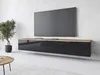 TV-Bank CERIEE 180 – Eiche Wotan / schwarz glänzend Produktbild-Vorschau 8