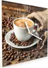 Wanduhr aus Glas mit Motiv Kaffee Geniessen- 30 x 30 cm - Produktbild-Vorschau 2