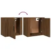 vidaXL Table de nuit murale marron imitation chêne 50x30x47 Voir les images du produit 9