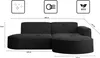 Kaiser Möbel Ecksofa, Sofa L form, Couch L form MODENA L Produktbild-Vorschau 5