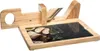 A wooden meat slicer with a black stone cutting board. Náhled obrázku produktu