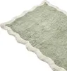 BELIANI Badematte Beige/Grün Baumwolle 60 x 90 cm Produktbild-Vorschau 4