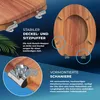 CASARIA® Toilettendeckel mit doppelter Absenkautomatik MDF Produktbild-Vorschau 5