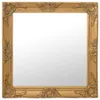 The Living Store Wandspiegel im Barock-Stil 60x60 cm Golden Produktbild-Vorschau 1