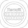 A graphic logo with the text 'Thermofill' and a wavy pattern below it, enclosed in concentric circles. Produktbild-Vorschau