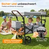 Sekey Bollerwagen Faltbar mit Dach Kinder Bollerwagen mit Produktbild-Vorschau 4