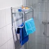 Relaxdays – półka ścienna ze stali nierdzewnej, wys. x Podgląd zdjęcia produktu 2