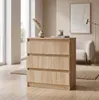 Commode moderne à 3 tiroirs | Meuble d'appoint blanc | Voir les images du produit 6