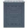 vidaXL Compostiera da giardino grigia 60 x 60 x 73 cm 260 L Anteprima dell’immagine prodotto 8