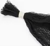 A close-up shot of a bundle of black netting, tied together with a light-colored band. Podgląd zdjęcia produktu