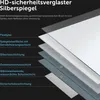 doporro Spiegelschrank Wandschrank in matt Anthrazit 120x70 Produktbild-Vorschau 5