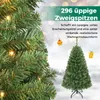 Sztuczne drzewko świąteczne COSTWAY o wysokości 120 cm, z Podgląd zdjęcia produktu 4