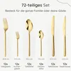 Deleca Amor Besteckset 72-teilig für 12 Personen, Gold, Produktbild-Vorschau 2