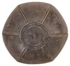 A top-down view of a gray leather speedball. Produktbild-Vorschau
