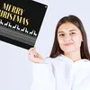 Merry Christmas Metallschild XXL mit edlem Weihnachtsmuster Produktbild-Vorschau 3
