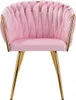4Rico stoel QS-GW06G, fluweel, roze Productafbeelding-voorbeeld 2