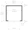 Alpholz Gerätehaus Alisha 202x191cm mit 14mm Wandstärke Produktbild-Vorschau 11