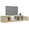 vidaXL TV-Schrank mit LED-Leuchten Sonoma-Eiche 140x40x35,5 Produktbild-Vorschau 5